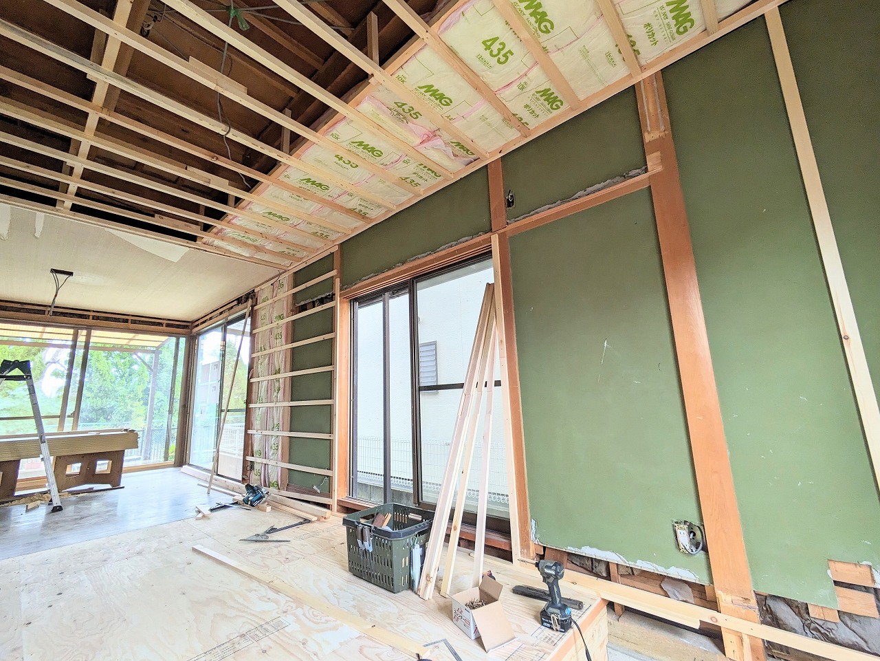 心が整う空間に＼水と緑を眺める自宅カフェ／工事レポート！！〈岡山市・妹尾〉